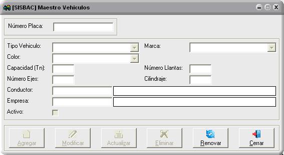 Maestro de Vehículos