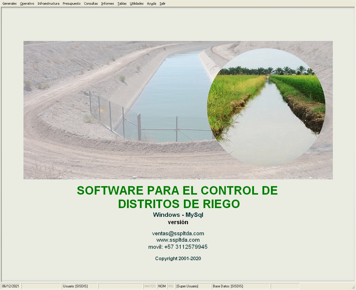 Sistema Distritos de Riego - SISDIS